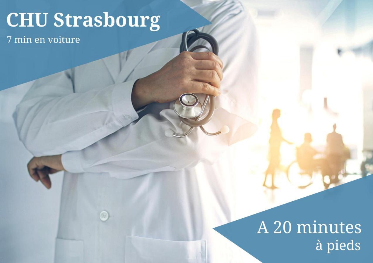 Le Zenith - Parking Prive & Wifi - 5 Min Zenith De Strasbourg Apartment Ngoại thất bức ảnh