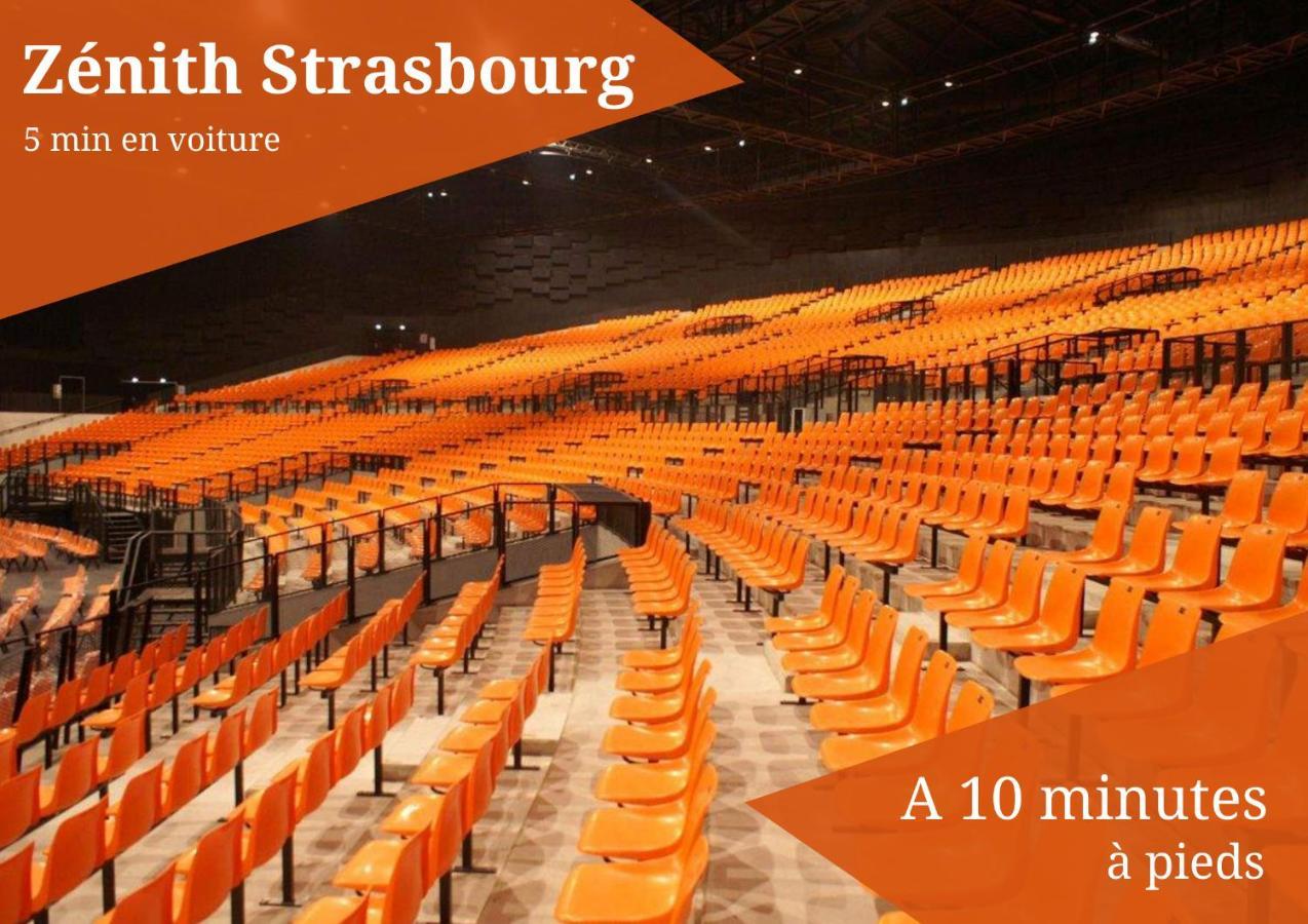 Le Zenith - Parking Prive & Wifi - 5 Min Zenith De Strasbourg Apartment Ngoại thất bức ảnh